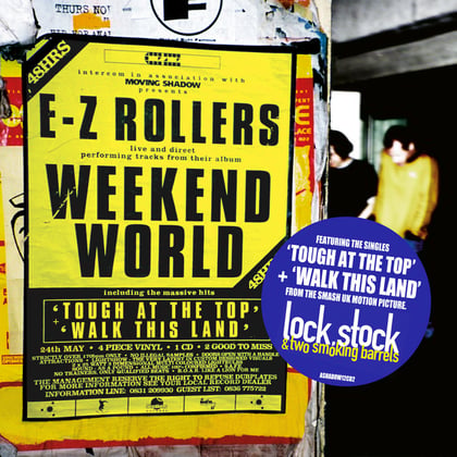 Weekend World album by E-Z Rollers - Drum and Bass Cover Art