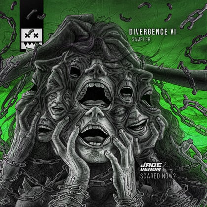 Scared Now? (Divergence VI. Sampler) album by Jade Venom - Drum and Bass Cover Art