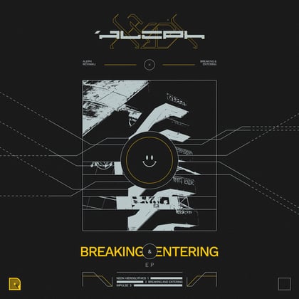 BREAKING AND ENTERING album by ALEPH - Drum and Bass Cover Art