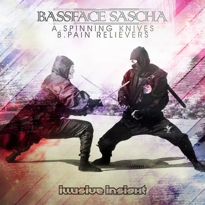 Spinning Knifes / Pain Relievers album by Bassface Sascha - Drum and Bass Cover Art
