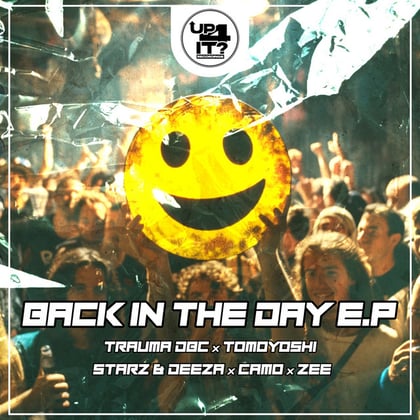 Back In The Day EP album by Trauma DBC, Tomoyoshi & Starz & Deeza - Drum and Bass Cover Art