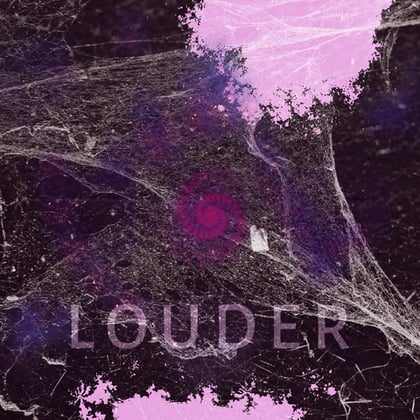 Louder album by Moekel - Drum and Bass Cover Art