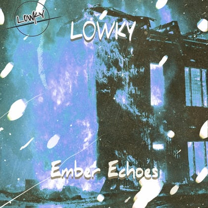 Ember Echoes album by L0WKY - Drum and Bass Cover Art