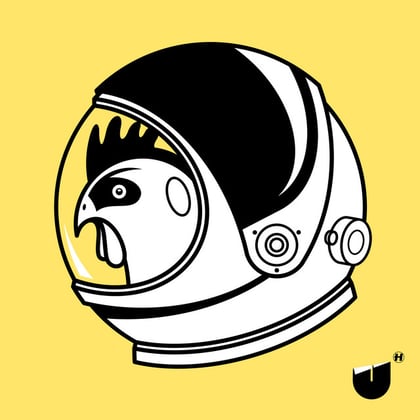 Chicken In A Spacesuit album by Unglued - Drum and Bass Cover Art