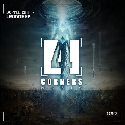 Levitate album by Dopplershift, Melinki & Myth - Drum and Bass Cover Art