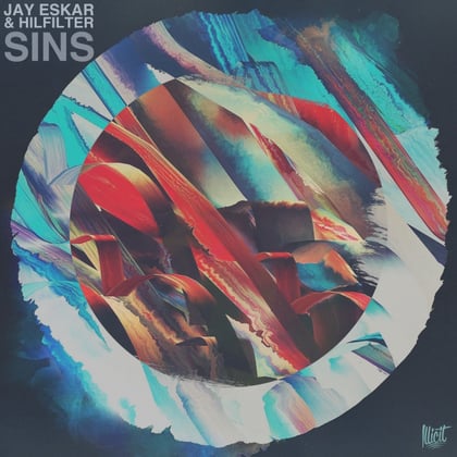 Sins album by Macky Gee, Jay Eskar & Hilfilter - Drum and Bass Cover Art