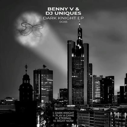 Dark Knight EP album by Benny V - Drum and Bass Cover Art