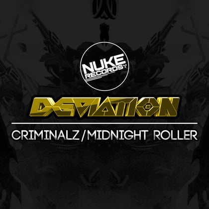 Criminalz/Midnight Roller album by Deviation - Drum and Bass Cover Art