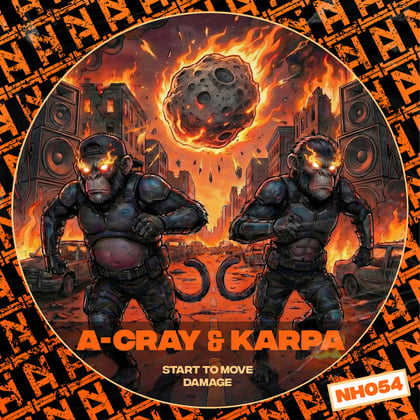 Start to Move album by A-Cray & Karpa - Drum and Bass Cover Art