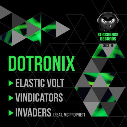 Elastic Volt / Vindicators / Invaders album by Dotronix - Drum and Bass Cover Art