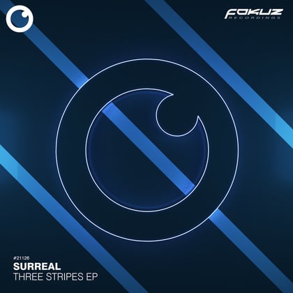 Three Stripes EP album by Surreal - Drum and Bass Cover Art