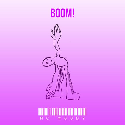 Boom! album by MC WOODY - Drum and Bass Cover Art