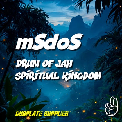 Drum Of Jah / Spiritual kingdom album by MSDOS - Drum and Bass Cover Art