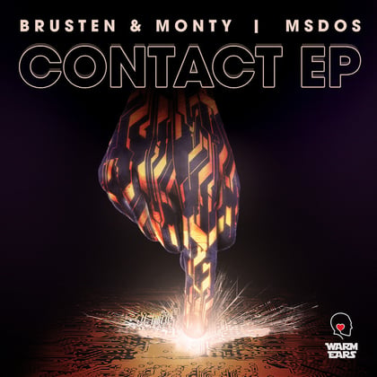 Contact EP album by MSDOS & Brusten - Drum and Bass Cover Art