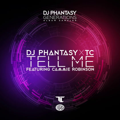 Tell Me album by DJ Phantasy, TC & Cammie Robinson - Drum and Bass Cover Art