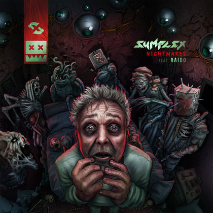 Nightmares album by RAIDO - Drum and Bass Cover Art