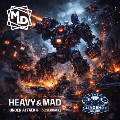 Heavy & Mad - Under Attack album by M.L.D - Drum and Bass Cover Art