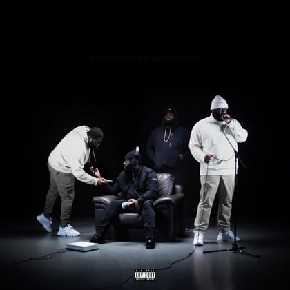 Money Over Everyone 4 album by P Money - Drum and Bass Cover Art