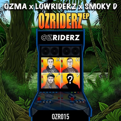 Ozriderz EP album by Ozma, Lowriderz & Smoky D - Drum and Bass Cover Art