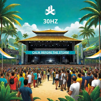 Calm Before The Storm album by 30Hz - Drum and Bass Cover Art