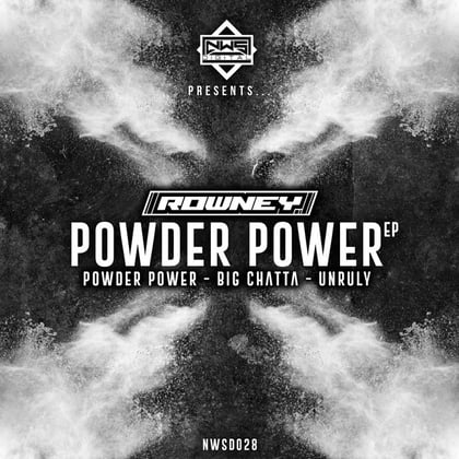 Powder Power album by Rowney - Drum and Bass Cover Art