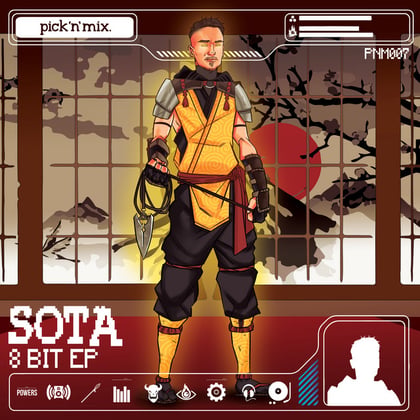8Bit album by SOTA - Drum and Bass Cover Art