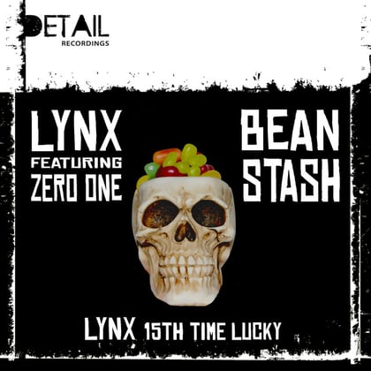 Bean Stash/15th Time Lucky album by Lynx - Drum and Bass Cover Art