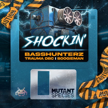 Shockin' album by theStandard, Trauma DBC & BASSHUNTERZ - Drum and Bass Cover Art