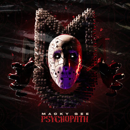 Psychopath album by Macky Gee - Drum and Bass Cover Art
