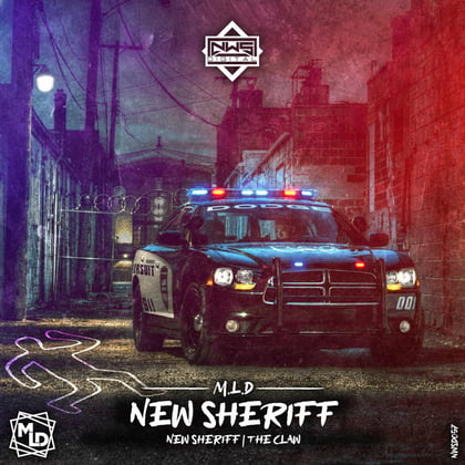 New Sheriff album by M.L.D - Drum and Bass Cover Art