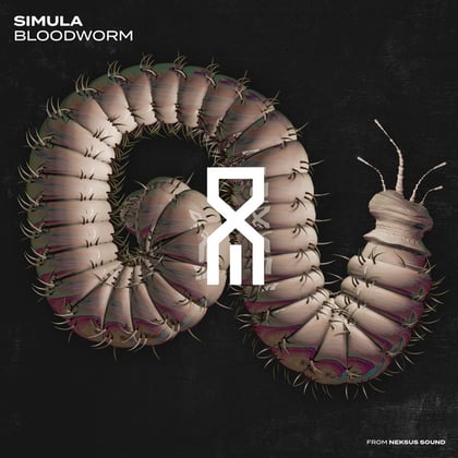 Blood Worm album by Simula - Drum and Bass Cover Art