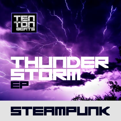 Thunderstorm album by Steampunk - Drum and Bass Cover Art