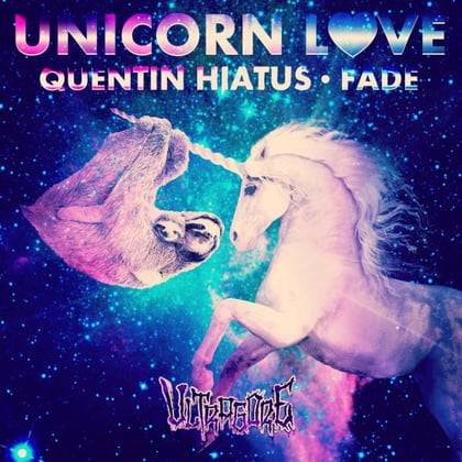 Unicorn Love album by Quentin Hiatus - Drum and Bass Cover Art
