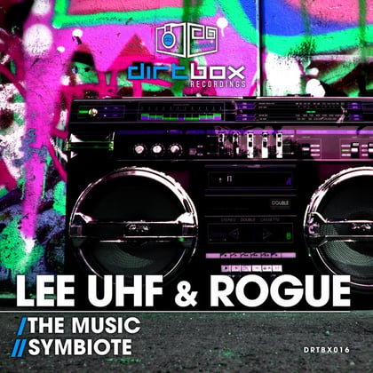The Music / Symbiote album by Lee UHF - Drum and Bass Cover Art