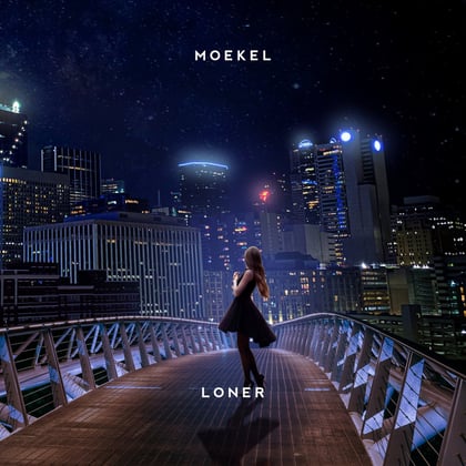 Loner album by Moekel - Drum and Bass Cover Art