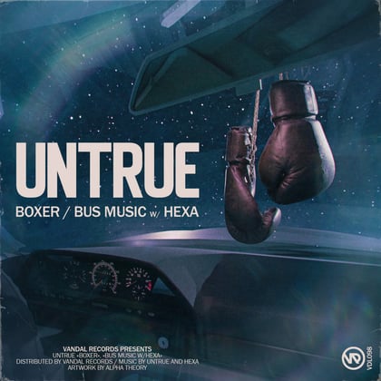 Boxer / Bus Music album by Hexa & Untrue - Drum and Bass Cover Art