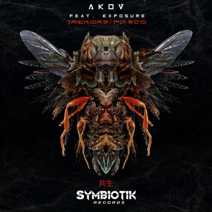 Tremors / Fiasco album by AKOV & Exposure - Drum and Bass Cover Art