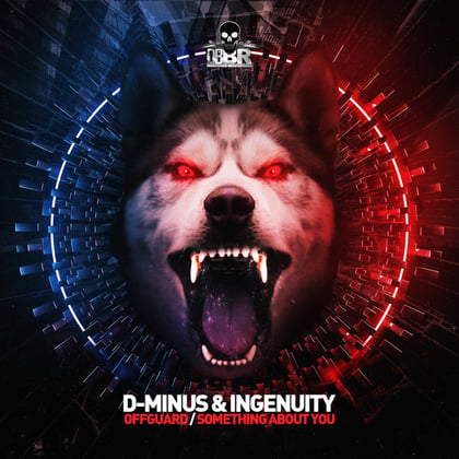 Off guard / Something about you album by D-MINUS - Drum and Bass Cover Art