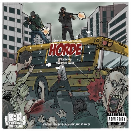 Horde feat. Mic Righteous album by Blackley - Drum and Bass Cover Art
