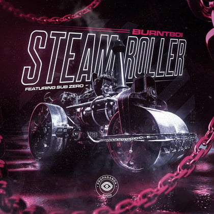 Steam Roller EP album by Sub Zero - Drum and Bass Cover Art