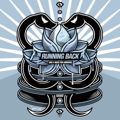 Running Back album by DRS & Need For Mirrors - Drum and Bass Cover Art