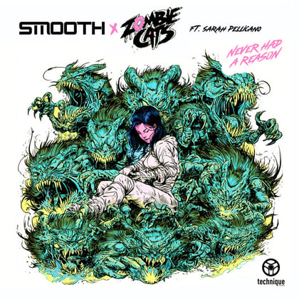 Never Had a Reason album by Smooth & Zombie Cats - Drum and Bass Cover Art