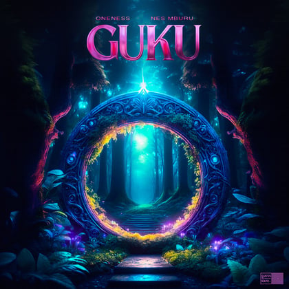 GUKU album by Tengu & ONENESS - Drum and Bass Cover Art