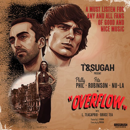 Overflow album by T & Sugah & Nu-La - Drum and Bass Cover Art