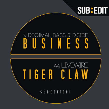 Business / Tiger Claw album by Decimal Bass - Drum and Bass Cover Art