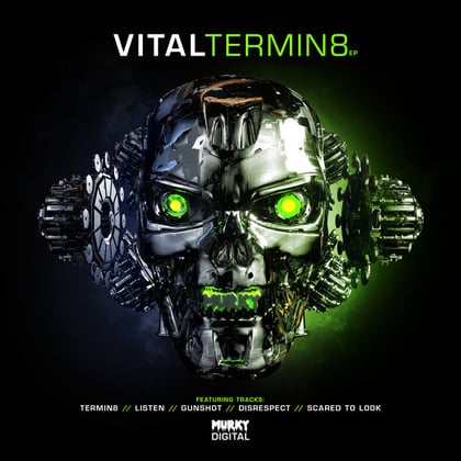 Termin8 album by Vital - Drum and Bass Cover Art