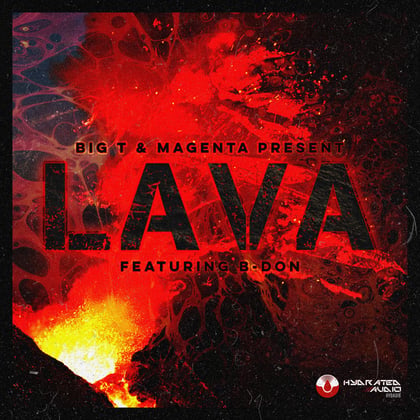 LAVA album by Magenta & BIG T. - Drum and Bass Cover Art