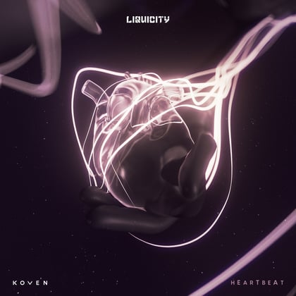 hEarTbeAt album by Koven - Drum and Bass Cover Art