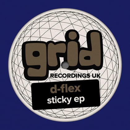 Sticky EP album by D-Flex - Drum and Bass Cover Art