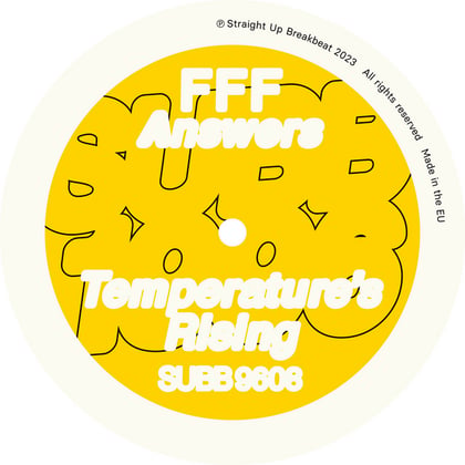 Answers / Temperature's Rising album by FFF - Drum and Bass Cover Art